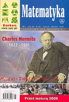 okładka czasopisma Matematyka nr 1 styczeń 2009 (347)