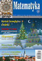 okładka czasopisma Matematyka nr 11 grudzień 2013 (401)